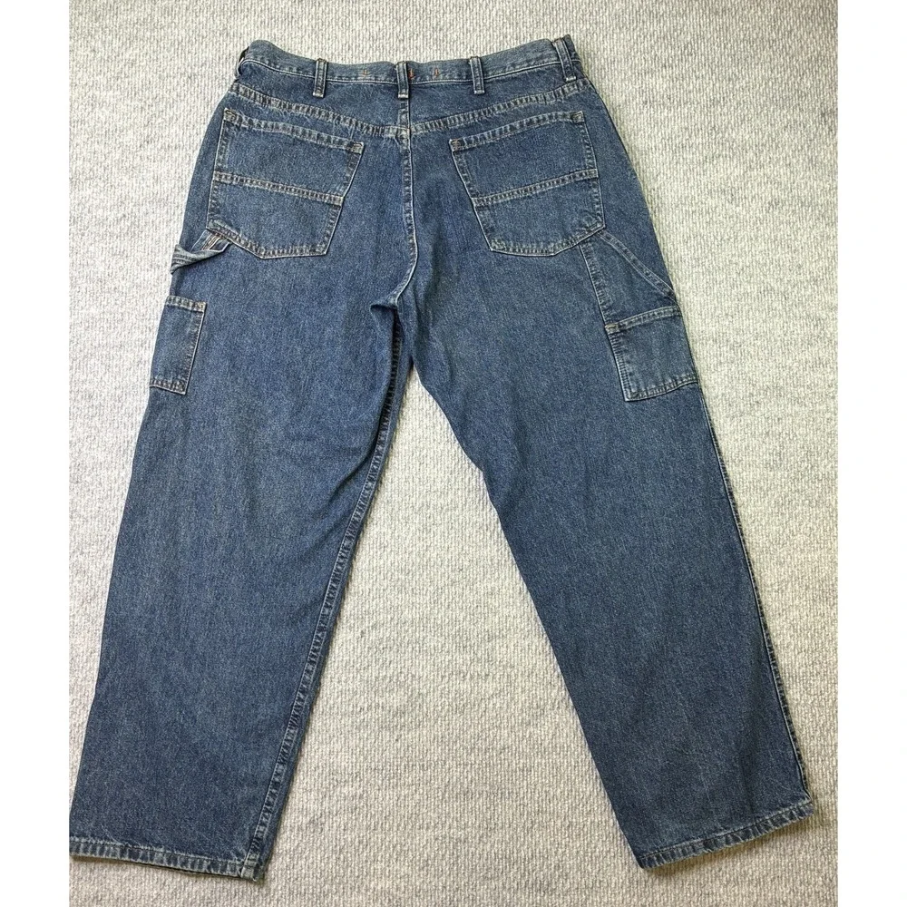 Baileys Pt Carpenter Jeans Mens 38x30 Blue Denim Relaxed Workwear Utility Y2K